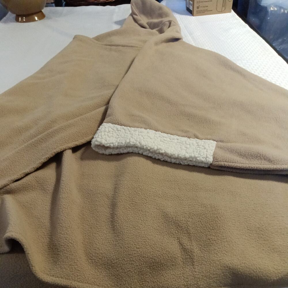 Le Moda Women's One-Size Cape Camel Poncho Cottagecore Lagenlook Boho Chic Cozy - Picture 7 of 7